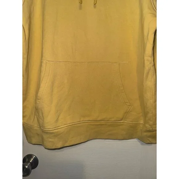 Girlfriend Collective Yellow 50/50 Hoodie Size 5 - Picture 6 of 11